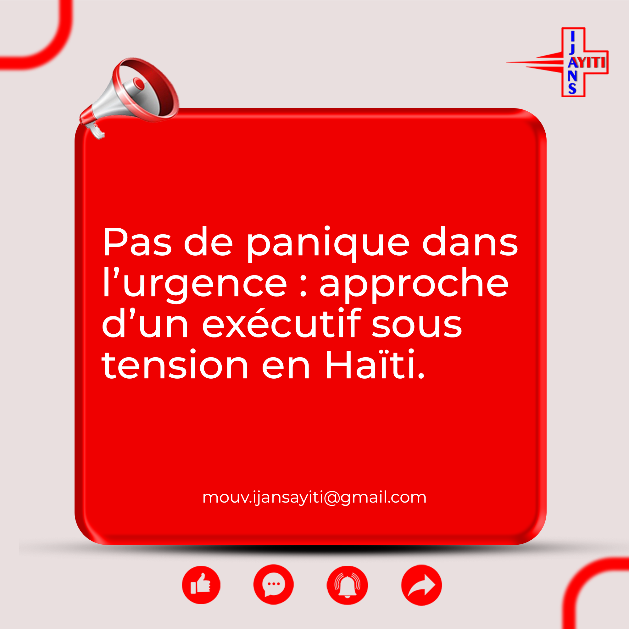 Read more about the article Pas de panique dans l’urgence : approche d’un exécutif sous tension en Haïti